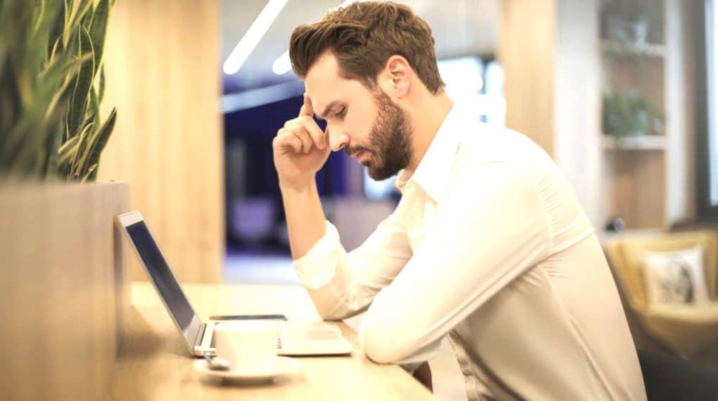 Man Thinking at Laptop - CTO Academy