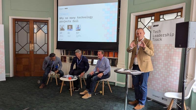 CTO Academy co-founder and CEO, Andrew Weaver, delivering his keynote at Mixpanel 2025 London Event CTO Academy co-founder and CEO, Andrew Weaver, delivering his keynote at Mixpanel 2025 London Event